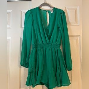 Pleated romper